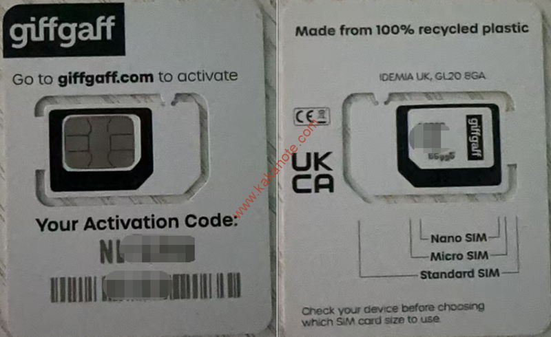 图片[1]-适合长期持有的英国实体电话卡Giffgaff，可选无月租低成本保号-卡卡笔记